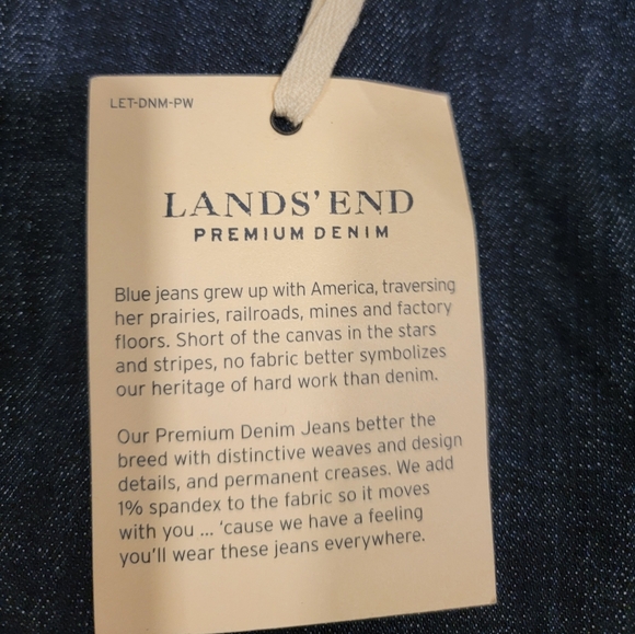 Lands' End Classic Blue Denim Pencil Skirt - Picture 6 of 8
